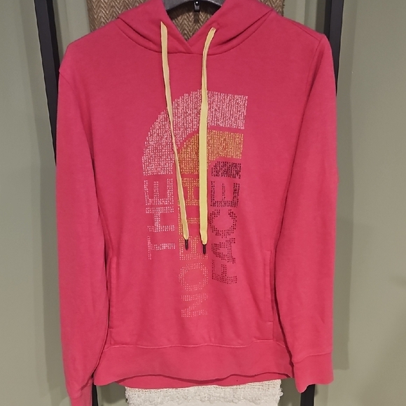 THE NORTH FACE Women's Pullover Pink Hooded Sweatshirt Large. - Picture 2 of 5